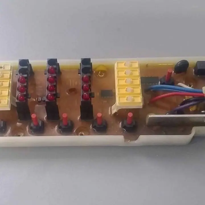 Plaqueta electrónica funcionando original de lavarropas gafa 6500 inox acquarius