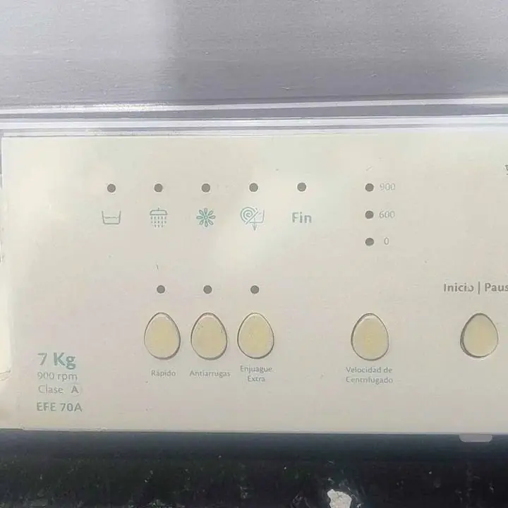Frente panel de lavarropas eslabón de lujo EFE 70A
