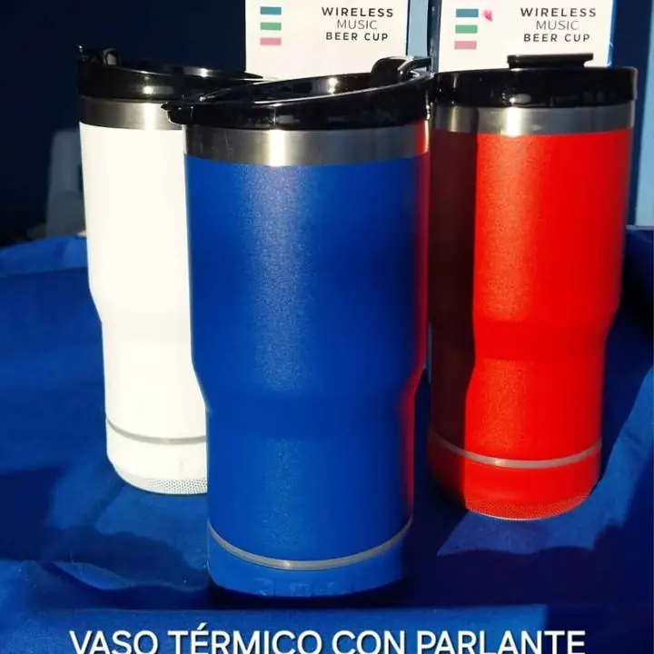 ENVIO GRTIS!Vaso termico con parlante Bluetooth, envio en el día de lun. a vier