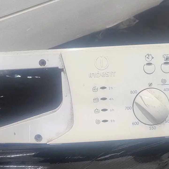 Frente panel y plaqueta de lavarropas Ariston indesit widxl