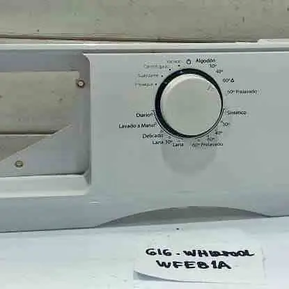 Frente panel de lavarropas Whirlpool wfe 81a original