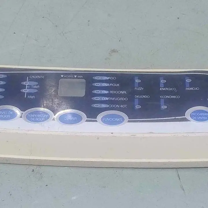 Frente panel de lavarropas gafa acquarius 7500