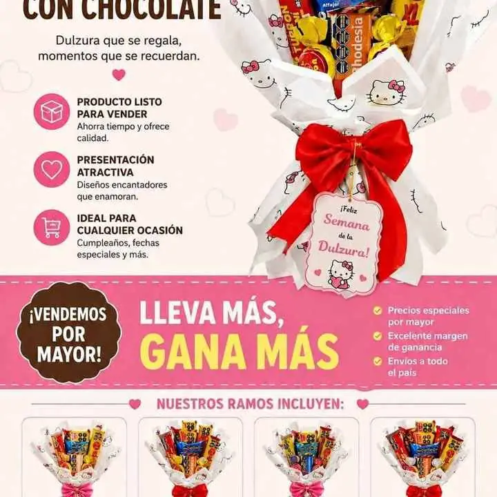Ramos con chocolates