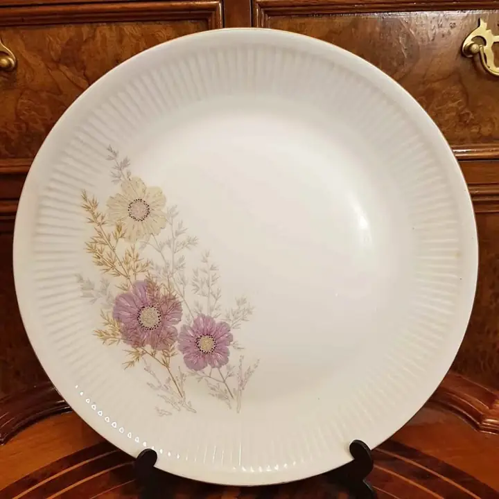 6 Platos playos Verbano flores otoño. Cod. 1073