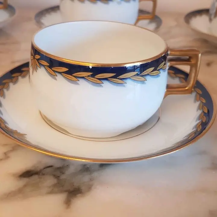 Juego de 6 tazas de té Bauscher Weiden Bavaria. Cod. 308