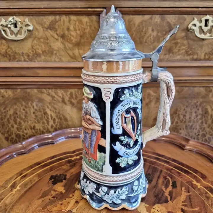 Jarro cervecero musical alemán de colección. Cod. 1917