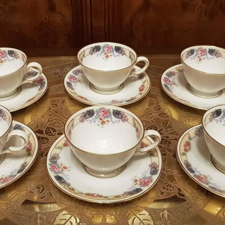 6 Duos de café Tirschenreuth Bavaria. Cod. 116
