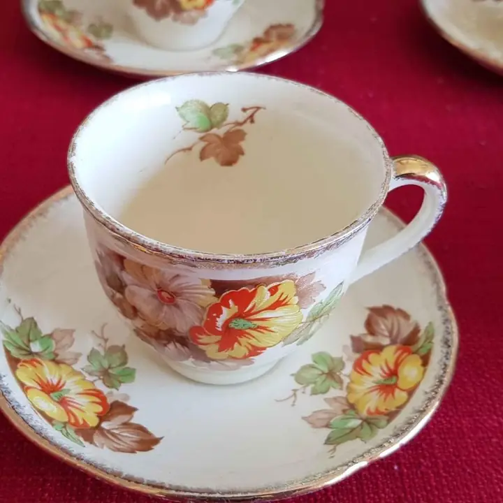 Juego de café Woods Ivory Ware England (8 duos). Cod. 120