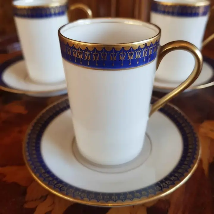 Duos de café largo/chocolate Limoges. Cod. 894. por unidad