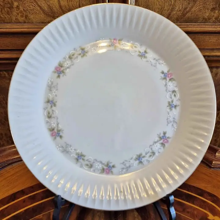 6 Platos de postre Tsuji rosas. Cod. 1696