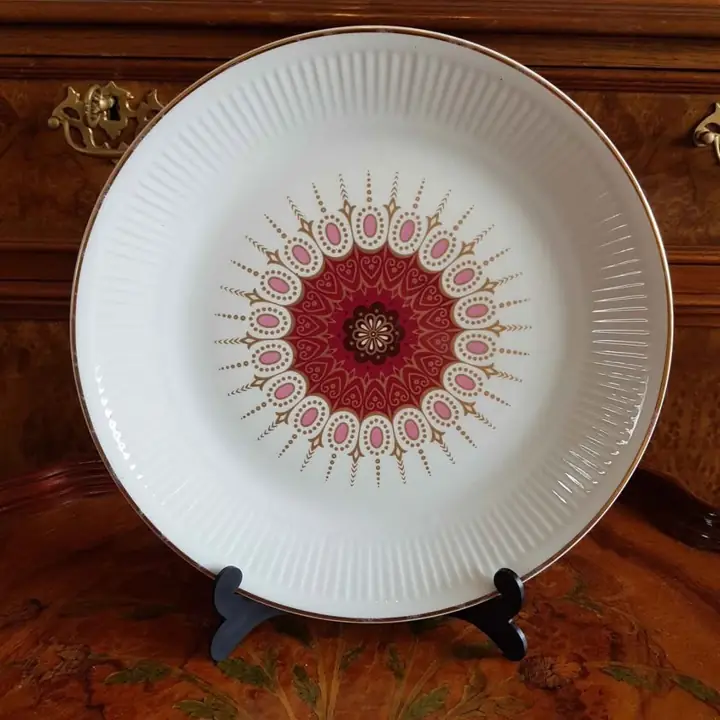 Docena de platos playos Verbano mandalas. Cod. 849