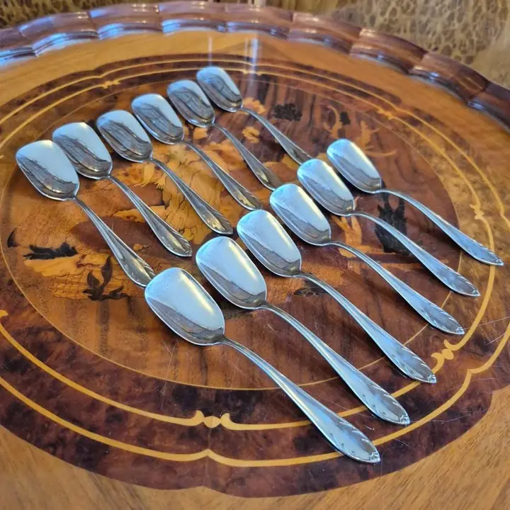 Docena cucharitas para helado Gamuza. Cod. 1560
