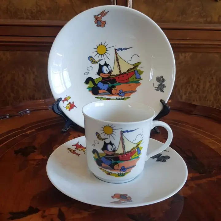 Set de porcelana infantil Felix The Cat. Cod. 812