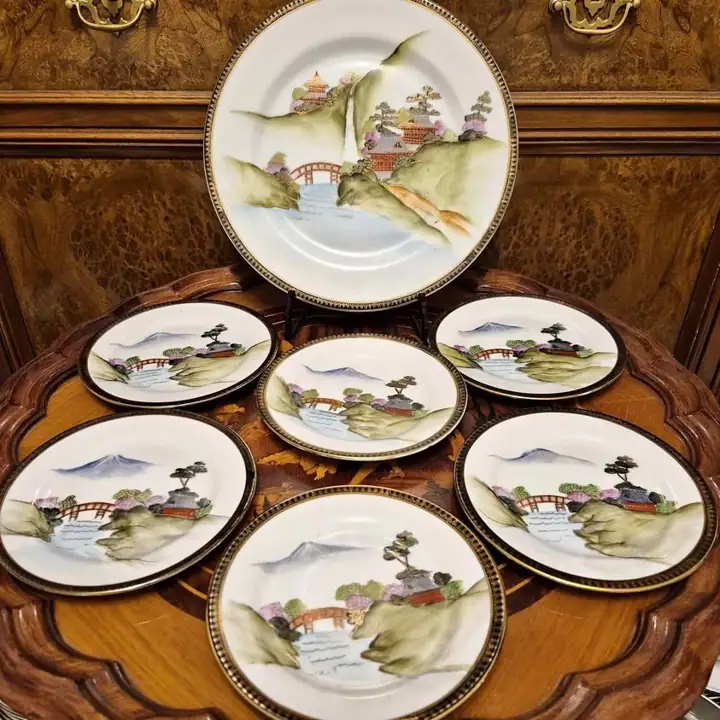 Set Masitero Porcelana Tsuji Oriental Oro. Cod. 1884