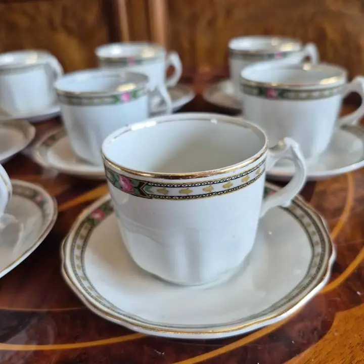 8 Duos de café Wood & Sons. Cod. 1319