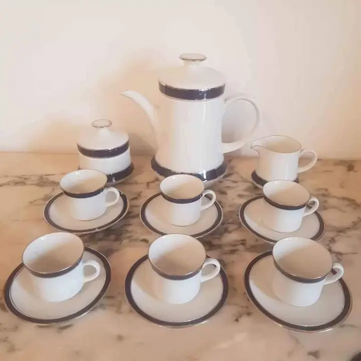 Juego de café Echt Cobalt Bavaria. Cod 519