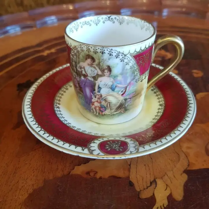 Antiguo duo de café Viejo Viena. Cod 1002