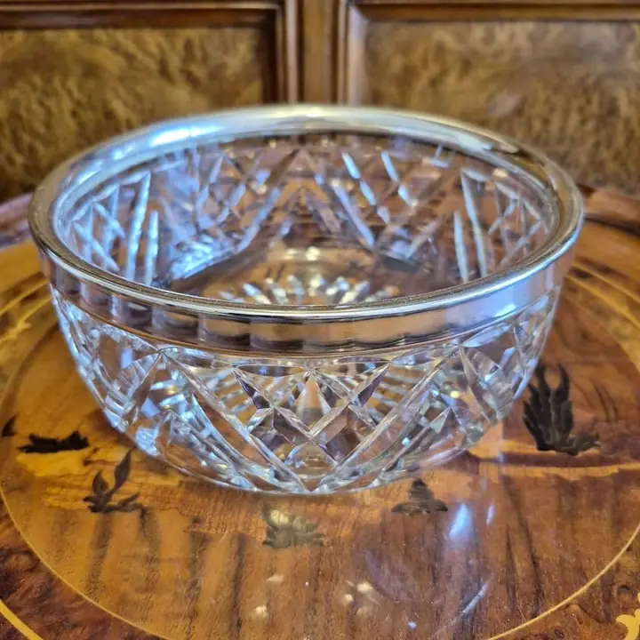 Centro de mesa vintage de cristal tallado. Cod 1833