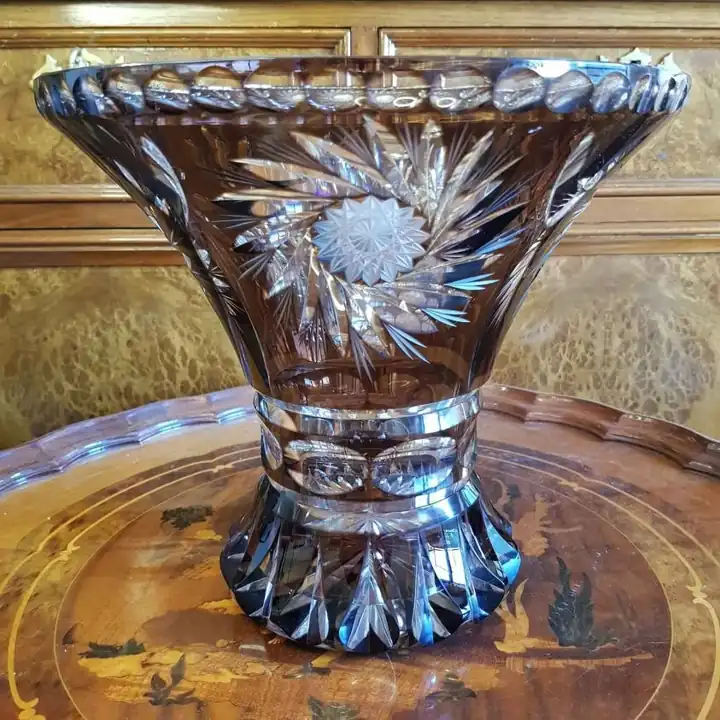 Gran centro de mesa cristal de Bohemia. Cod. 1093