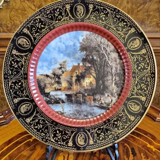 Plato decorativo "Valley Farm" Tsuji. Cod. 1851