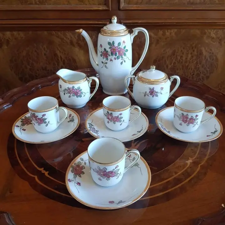 Antiguo juego de café Noritake Japan. Cod. 682