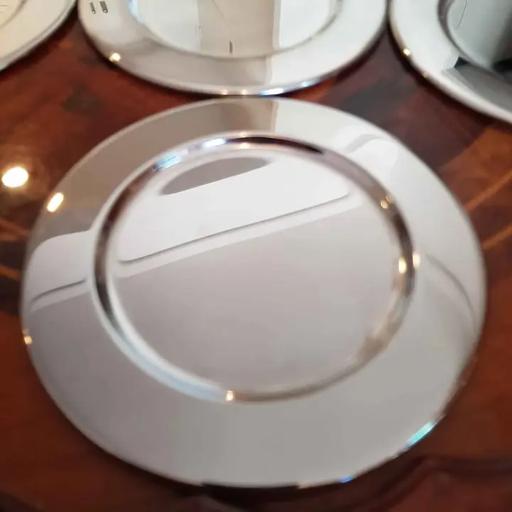 6 Platos para pan silver plate. Cod. 1103