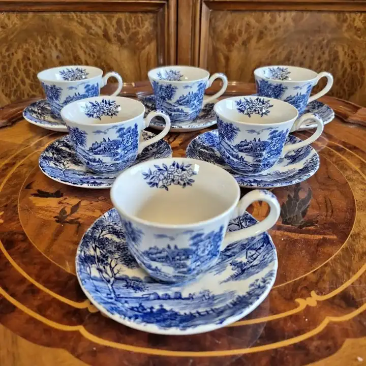 6 Duos de café Ridgway England. Cod. 049