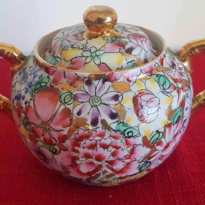 Juego de té para 6 porcelana de Macao. Cod 005