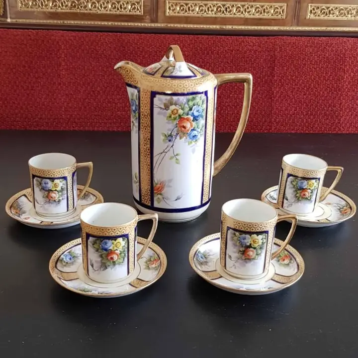 Juego de café Noritake antiguo. Cod 186