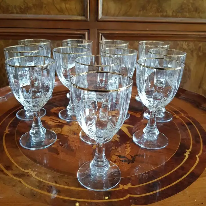 Docena de copas de cristal linea Imperio. Cod. 758