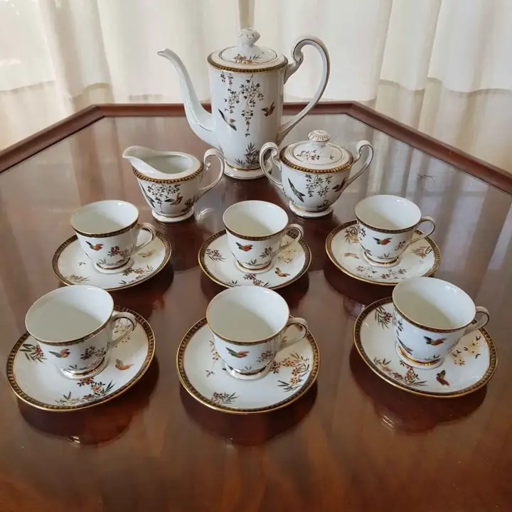 Juego de café premium pajaritos Tsuji. Cod. 1021