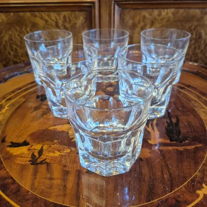 6 Vasos de whisky de cristal. Cod. 1222