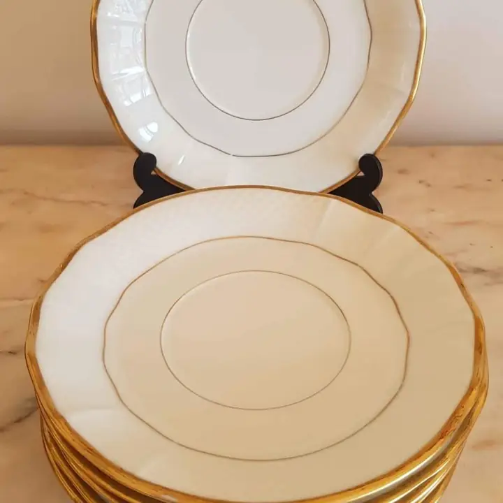 6 Platos B&C° de Limoges de postre. Cod. 336