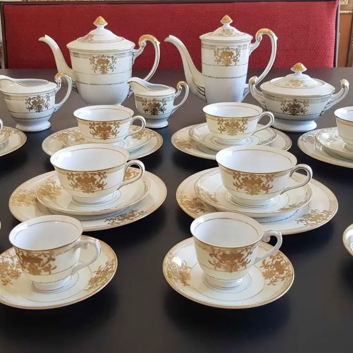 Juego de té y café para 6 porcelana japonesa Jyoto modelo San-O
