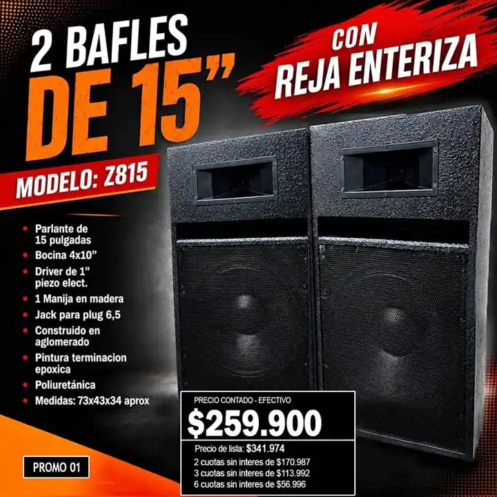 Bafles de 15''' z815 ------- Entrega inmediata Stock