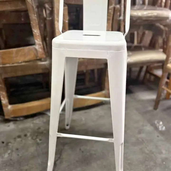 Banqueta Tolix | Negra y Blanca | $49.999