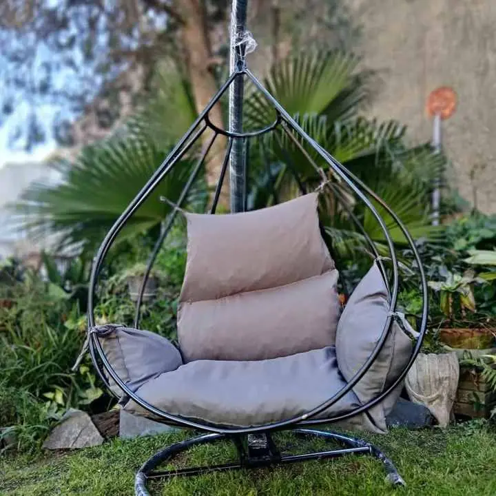 Hamaca Colgante de Jardín con Almohadones – Diseño Moderno y Reforzado
