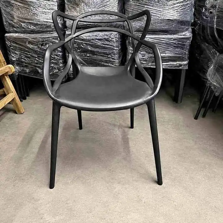 Silla Allegra Negra | Diseño Moderno | Interior y Exterior | $22.999