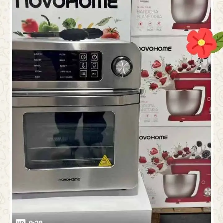 Horno y freidora de aire Novohome 15 lts todo en uno