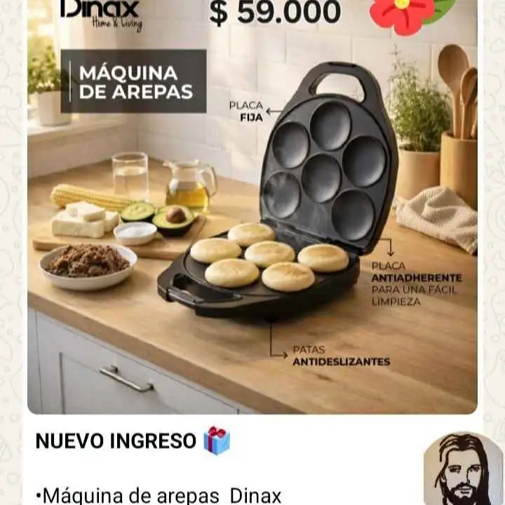 Maquina para hacer arepas
