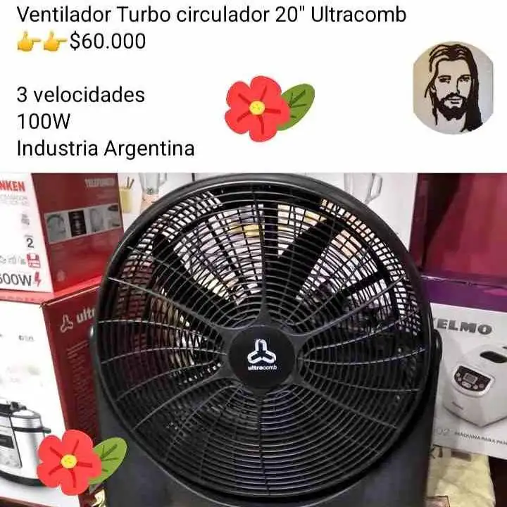 Ventilador Turbo circular Ultracomb 20