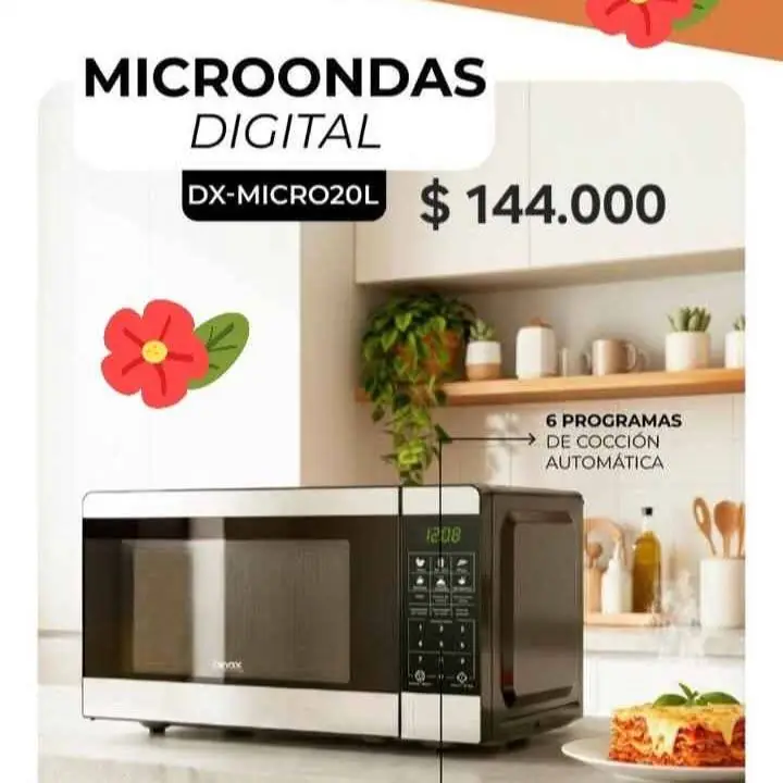 Microondas Digital Dinax 20 litros