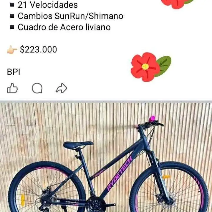 Bicicleta R 29 de mujer