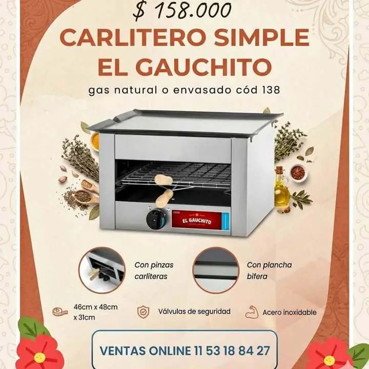 Carlitero simple el gauchito con plancha