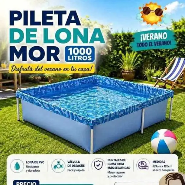Pileta de lona Mor lts 1.000