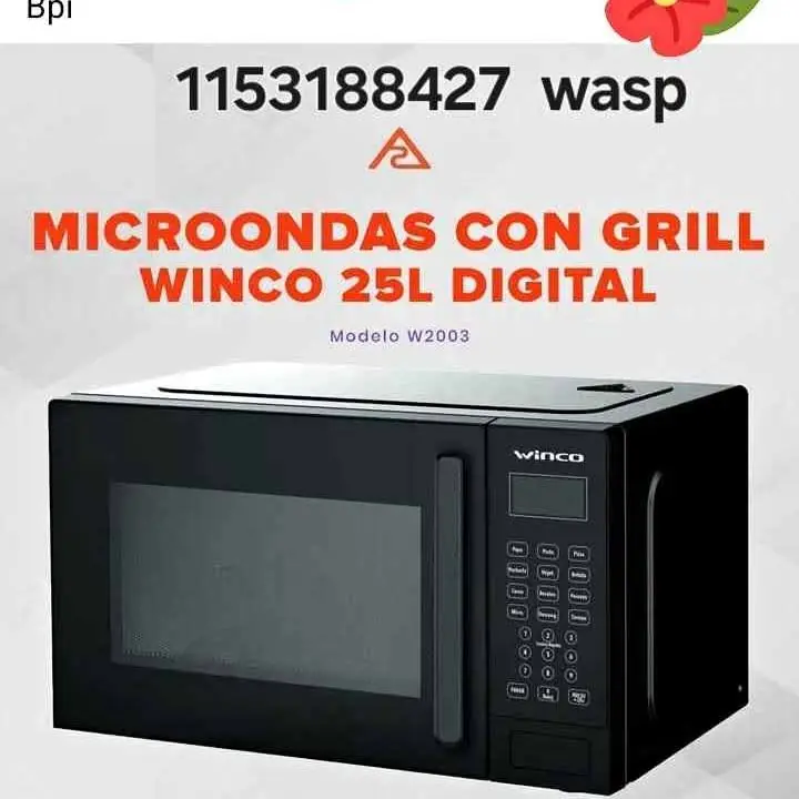 Microondas Digital con grill 25 lts Winco