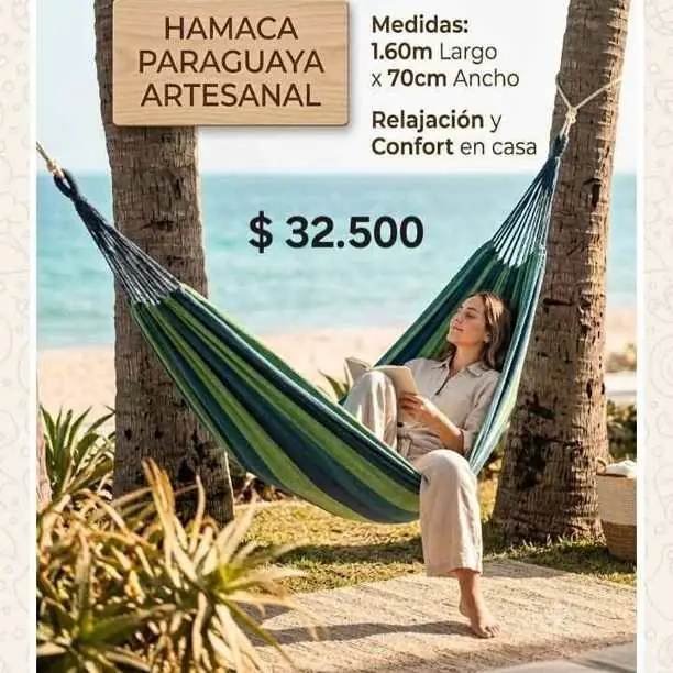 Hamaca paraguaya Artesanal