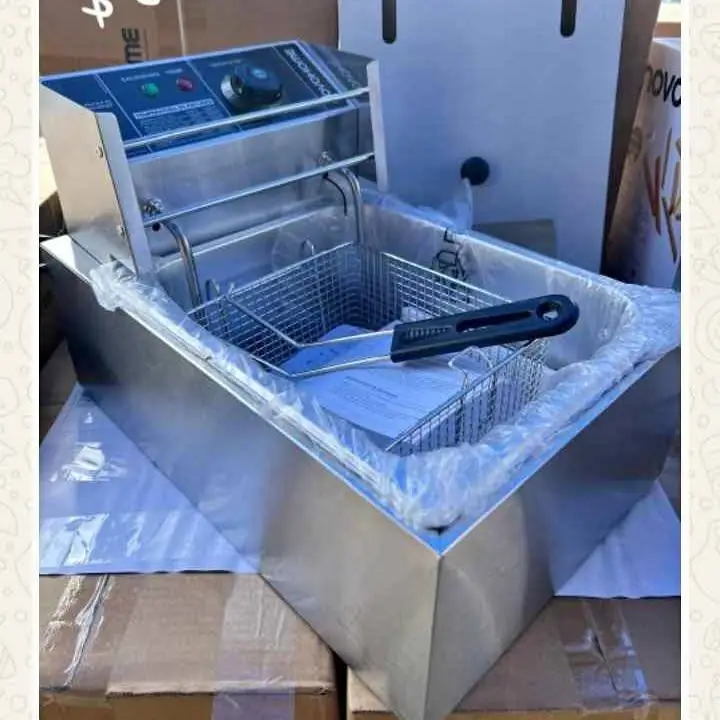 Freidora eléctrica de aceite Novohome 6 lts