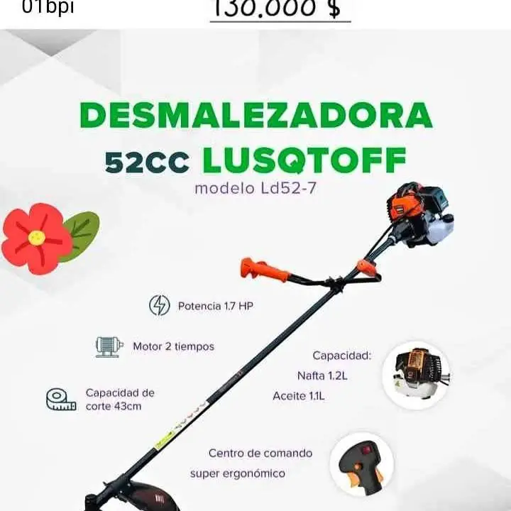 Desmalezadora Lusqtoff 52 cc naftera