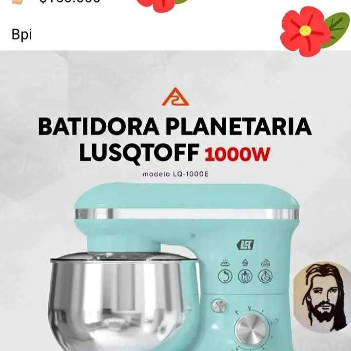 Batidora planetaria Lusqtoff, 5 litros